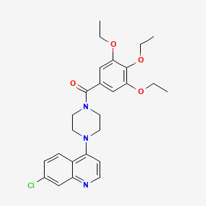 7-Chloro-4-[4-(3,4,5-triethoxybenzoyl)piperazin-1-YL]quinoline