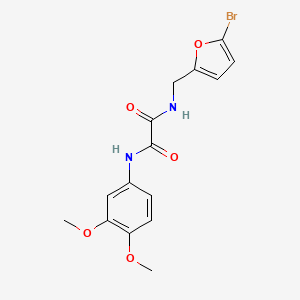 N-[(5-bromofuran-2-yl)methyl]-N'-(3,4-dimethoxyphenyl)ethanediamide