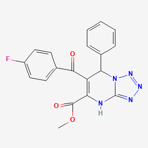 Methyl 6-[(4-fluorophenyl)carbonyl]-7-phenyl-4,7-dihydrotetrazolo[1,5-a]pyrimidine-5-carboxylate