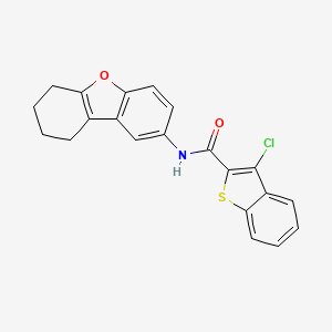 3-chloro-N-(6,7,8,9-tetrahydrodibenzo[b,d]furan-2-yl)-1-benzothiophene-2-carboxamide