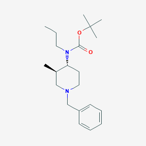 molecular formula C21H34N2O2 B1148634 tert-butyl N-[(3R,4R)-1-benzyl-3-methylpiperidin-4-yl]-N-propylcarbamate CAS No. 1281353-42-1