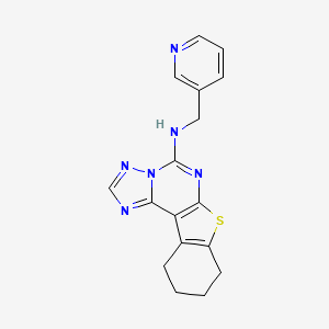 N-(pyridin-3-ylmethyl)-8,9,10,11-tetrahydro[1]benzothieno[3,2-e][1,2,4]triazolo[1,5-c]pyrimidin-5-amine