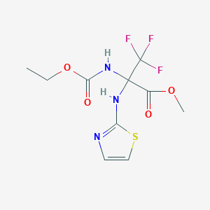 methyl 2-[(ethoxycarbonyl)amino]-3,3,3-trifluoro-N-1,3-thiazol-2-ylalaninate