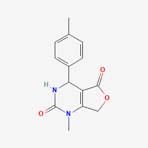 1-methyl-4-(4-methylphenyl)-4,7-dihydrofuro[3,4-d]pyrimidine-2,5(1H,3H)-dione