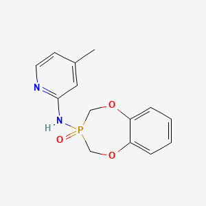 4-methyl-N-(3-oxido-3,4-dihydro-2H-1,5,3-benzodioxaphosphepin-3-yl)pyridin-2-amine