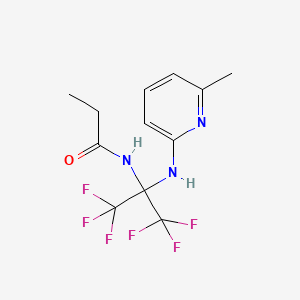 N-{1,1,1,3,3,3-hexafluoro-2-[(6-methylpyridin-2-yl)amino]propan-2-yl}propanamide