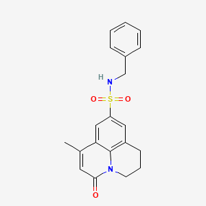 N-benzyl-7-methyl-5-oxo-2,3-dihydro-1H,5H-pyrido[3,2,1-ij]quinoline-9-sulfonamide