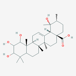 molecular formula C30H48O6 B1148664 (1R,2R,4aS,6aS,6aS,6bR,12aR,14bS)-1,10,11,12-四羟基-1,2,6a,6b,9,9,12a-七甲基-2,3,4,5,6,6a,7,8,8a,10,11,12,13,14b-十四氢芘-4a-羧酸 CAS No. 113558-03-5