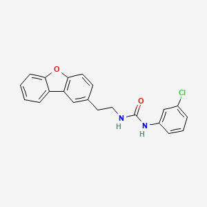 N-(3-chlorophenyl)-N'-(2-dibenzo[b,d]furan-2-ylethyl)urea