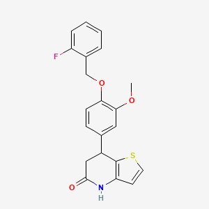 7-{4-[(2-fluorobenzyl)oxy]-3-methoxyphenyl}-6,7-dihydrothieno[3,2-b]pyridin-5(4H)-one