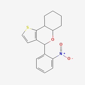 4-(2-nitrophenyl)-5a,6,7,8,9,9a-hexahydro-4H-thieno[3,2-c]chromene