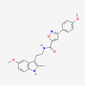 N-[2-(5-methoxy-2-methyl-1H-indol-3-yl)ethyl]-3-(4-methoxyphenyl)-1,2-oxazole-5-carboxamide