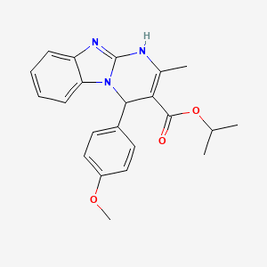 Propan-2-yl 4-(4-methoxyphenyl)-2-methyl-1,4-dihydropyrimido[1,2-a]benzimidazole-3-carboxylate