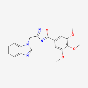 1-{[5-(3,4,5-trimethoxyphenyl)-1,2,4-oxadiazol-3-yl]methyl}-1H-benzimidazole