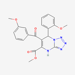 Methyl 7-(2-methoxyphenyl)-6-[(3-methoxyphenyl)carbonyl]-4,7-dihydrotetrazolo[1,5-a]pyrimidine-5-carboxylate