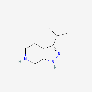molecular formula C9H15N3 B1148683 3-isopropyl-4,5,6,7-tetrahydro-1H-pyrazolo[3,4-c]pyridine CAS No. 1338247-53-2