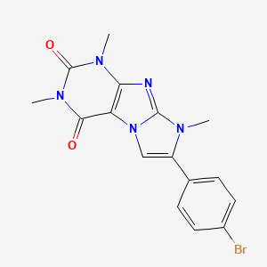 7-(4-bromophenyl)-1,3,8-trimethyl-1H-imidazo[2,1-f]purine-2,4(3H,8H)-dione