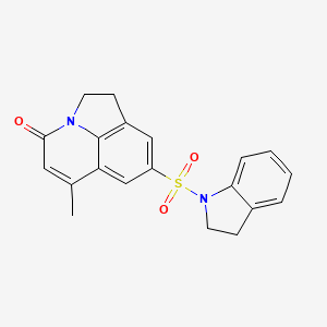 8-(2,3-dihydro-1H-indol-1-ylsulfonyl)-6-methyl-1,2-dihydro-4H-pyrrolo[3,2,1-ij]quinolin-4-one