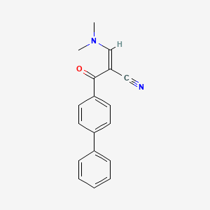 molecular formula C18H16N2O B1148692 2-[(Dimethylamino)methylene]-3-(4-biphenylyl)-3-oxo-propanenitrile CAS No. 138716-53-7