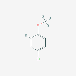 molecular formula C7H3ClD4O B1148693 4-Chloro-2-deuterio-1-(trideuteriomethoxy)benzene CAS No. 1219804-86-0