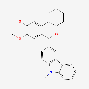 3-(8,9-dimethoxy-2,3,4,4a,6,10b-hexahydro-1H-benzo[c]chromen-6-yl)-9-methyl-9H-carbazole