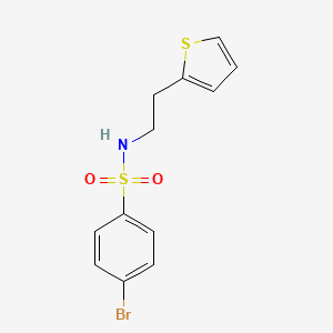 molecular formula C12H12BrNO2S2 B11486959 4-bromo-N-(2-thiophen-2-ylethyl)benzenesulfonamide CAS No. 321711-63-1