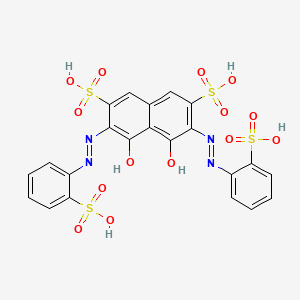 3,6-Bis(o-sulphophenylazo)-4,5-dihydroxynaphthalene-2,7-disulphonic acid