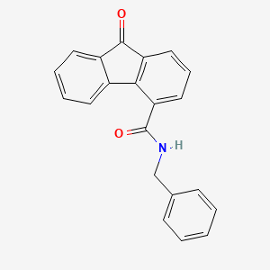 molecular formula C21H15NO2 B11486997 N-benzyl-9-oxo-9H-fluorene-4-carboxamide 