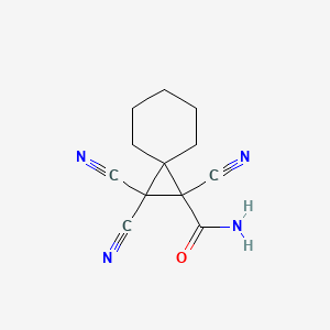 1,2,2-Tricyanospiro[2.5]octane-1-carboxamide