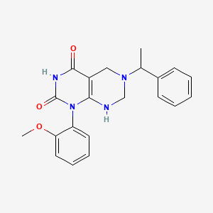 1-(2-methoxyphenyl)-6-(1-phenylethyl)-5,6,7,8-tetrahydropyrimido[4,5-d]pyrimidine-2,4(1H,3H)-dione