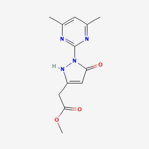 methyl [1-(4,6-dimethylpyrimidin-2-yl)-5-hydroxy-1H-pyrazol-3-yl]acetate