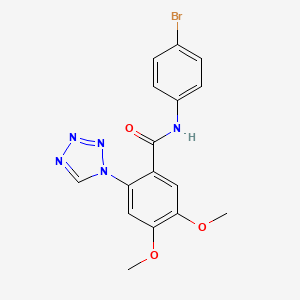 N-(4-bromophenyl)-4,5-dimethoxy-2-(1H-tetrazol-1-yl)benzamide