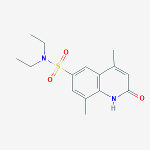 N,N-diethyl-4,8-dimethyl-2-oxo-1,2-dihydroquinoline-6-sulfonamide