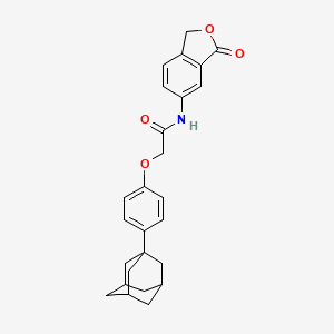 2-[4-(1-adamantyl)phenoxy]-N-(3-oxo-1,3-dihydro-2-benzofuran-5-yl)acetamide