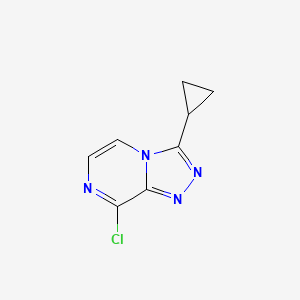 molecular formula C8H7ClN4 B1148713 8-クロロ-3-シクロプロピル-[1,2,4]トリアゾロ[4,3-a]ピラジン CAS No. 140911-01-9