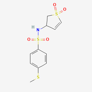 N-(1,1-dioxido-2,3-dihydrothiophen-3-yl)-4-(methylsulfanyl)benzenesulfonamide