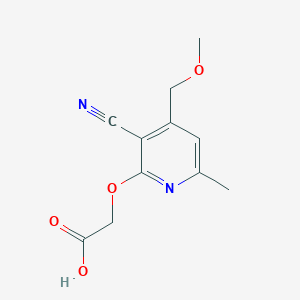 {[3-Cyano-4-(methoxymethyl)-6-methylpyridin-2-yl]oxy}acetic acid