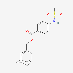 molecular formula C19H25NO4S B11487269 1-Adamantylmethyl 4-[(methylsulfonyl)amino]benzoate 