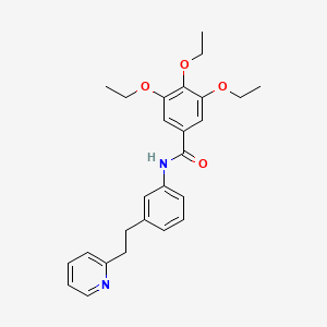 3,4,5-triethoxy-N-[3-(2-pyridin-2-ylethyl)phenyl]benzamide