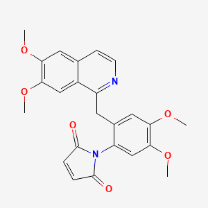 1-{2-[(6,7-dimethoxyisoquinolin-1-yl)methyl]-4,5-dimethoxyphenyl}-1H-pyrrole-2,5-dione