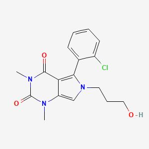 5-(2-chlorophenyl)-6-(3-hydroxypropyl)-1,3-dimethyl-1H-pyrrolo[3,4-d]pyrimidine-2,4(3H,6H)-dione