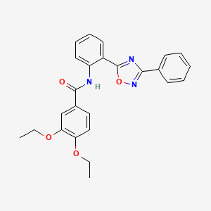 3,4-diethoxy-N-[2-(3-phenyl-1,2,4-oxadiazol-5-yl)phenyl]benzamide