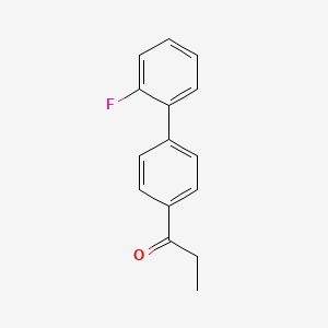 B1148738 1-(2'-Fluoro-[1,1'-biphenyl]-4-yl)propan-1-one CAS No. 129159-23-5