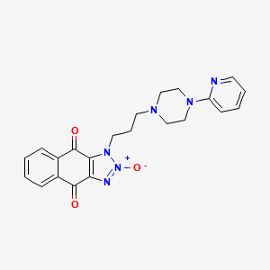 1-{3-[4-(pyridin-2-yl)piperazin-1-yl]propyl}-1H-naphtho[2,3-d][1,2,3]triazole-4,9-dione 2-oxide