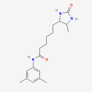 N-(3,5-dimethylphenyl)-6-(5-methyl-2-oxoimidazolidin-4-yl)hexanamide