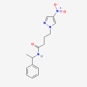 4-(4-nitro-1H-pyrazol-1-yl)-N-(1-phenylethyl)butanamide