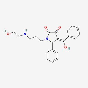 3-hydroxy-1-{3-[(2-hydroxyethyl)amino]propyl}-5-phenyl-4-(phenylcarbonyl)-1,5-dihydro-2H-pyrrol-2-one