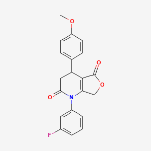 1-(3-fluorophenyl)-4-(4-methoxyphenyl)-4,7-dihydrofuro[3,4-b]pyridine-2,5(1H,3H)-dione