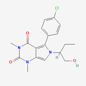 5-(4-chlorophenyl)-6-(1-hydroxybutan-2-yl)-1,3-dimethyl-1H-pyrrolo[3,4-d]pyrimidine-2,4(3H,6H)-dione