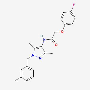 N-[3,5-dimethyl-1-(3-methylbenzyl)-1H-pyrazol-4-yl]-2-(4-fluorophenoxy)acetamide